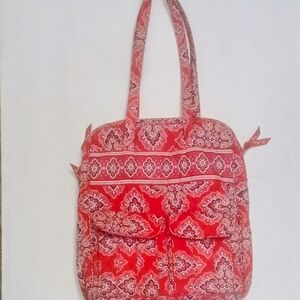 Vera Bradley Red Geometric Quilted Tote